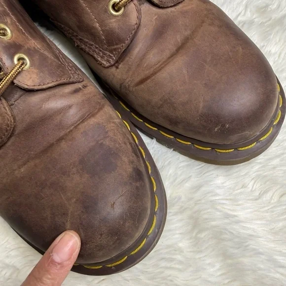 Dr Martens 1460 Boots CrazyHorse Leather Lace Up Boots USSize 11 Air Cushion